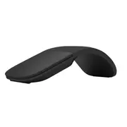 Bluetooth Folding Wireless Mouse Foldable Arc Touch Mini Mice Ergonomic Ultra Thin Silent Gaming Mouse Black
