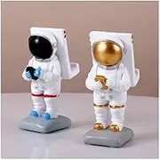 Creative Cell Phone Stand Personalized Spaceman Cell Phone Stand Back to Support The Phone Bottom Stable Very Suitable for Couples to Use The Phone Stand,2 pcs