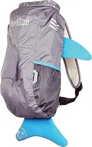 Trunki Kid’s Waterproof Swim & Gym Bag – PaddlePak Finn the Shark (Grey)