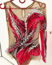 Sparkle rhythmic gymnastics leotard/Competition dance baton twirling leotard