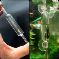 在飛比找蝦皮購物優惠-【彩虹騎士】極簡 無鉛 高透玻璃CO2計泡器（附吸盤）CO2