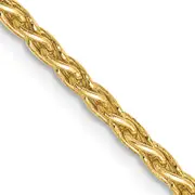 14K Yellow Gold 20 Inch 2.25mm Parisian Wheat With Lobster Clasp Chain