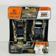 Camo SmartStraps Ratchet Tie Down Straps 2 Pack 1-1/4 " in x 10 ' ft 1000LB