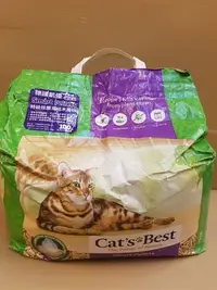 在飛比找Yahoo!奇摩拍賣優惠-🎀貓狗寵物屋🎀德國 凱優 CAT S BEST紫標凝結木屑砂