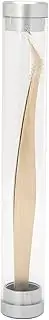 Steel Eyelash Extension Tweezers High Precise Nail Art Tweezers Gold for Eyelash Grafting Nail Art Manicure (Type A)