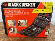Black & Decker 150 Piece Home Project Set NIB