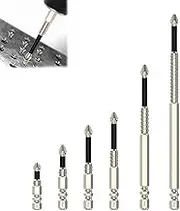 Slideach Magnetic Screwdriver Bits, Strong Anti Slip Durability Screwdriver Bit Set, Upgrade Electric Precision Drill Set (6)