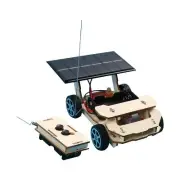 Wooden Solar Wireless Remote Control Car Model Kits for Children Boys Girls