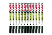 Texta Whiteboard Marker Black Bullet Tip 1.5mm Medium Box 12