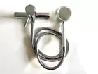 Wall Mounted Chrome Bathroom Shower Set Simple Rainfall Hand Held Shower Head