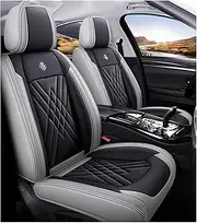 SAHFEE Car Seat Covers Accessories Suitable for All Lexus Models EsIs-C Is Ls Rx Nx Gs Ct Gx Lx570 Rx350 Lx Rc Rx300 Lx470 5 Seater Car Seat Cover Car Accessories Leather Seat, Waterproof, Gray