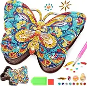 Jovicos Craft Kits for Kids Age 6-8-9-10, Girls Birthday Presents for 5 7 11 12 Year Old Butterfly Diamond Art Painting Kit Arts and Crafts for Kids Toys for 5-12 Year Old Girl Gifts Jewelry Box Set