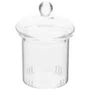 Mesh Tea Infuser Teapot Filter Coffe Clear Glass Loose Leaves