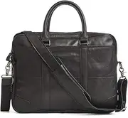 [HAMKVBPR] Mens Briefcase Men's Vintage Laptop Bag Leather Briefcase Laptop Gaming Computer Bag Shoulder Bag for Travel Business School Messenger Bag for Work Business