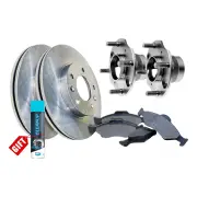 Rear Wheel Bearing Hub Assembly + Brake Rotor Pad Kit for Honda Prelude BB2
