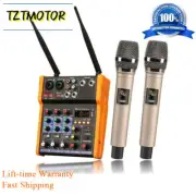 TKL R2 4-Channel USB Sound Mixer Console Bluetooth Audio Mixer +Wireless Microp