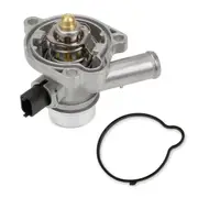 Car Engine Coolant Thermostat 55565336 55593034 for Encore 1.4L Opel 2011-2018 Silver
