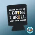 COOLER - I DRINK, I GRILL STUBBY NEW COOL FUNNY