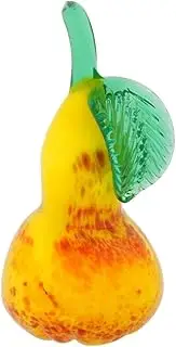 [Glass Of Venice] Murano Glass Small Pear Figurine - Yellow