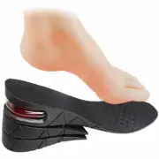 Mens Height Increase Insole Shoe Lift Women Heel Pad Cushion Insert 3 Layer Tall