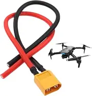 Erconsso Xt60 Extension Cable, Xt60 Female to Male Connector, Male and Female Plug Adapter Parts Accessories Portable for Solar Panel Rv Drone Rc Battery
