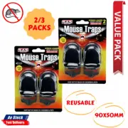 2/3 PKS Mouse Trap Plastic Clean Touch Pest Control Rodent Extra Strength