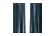 Marlow 2Pcs Chenille Blockout Curtains 180x250cm Blue