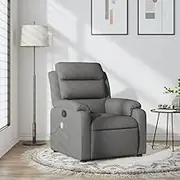 Massage Recliner Chair for Room Dark Grey, Comfy Fabric Reclining Chairs for Living Room, Comfy Furniture for Gaming, Reading, Lounge, Lazy Chair