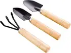 Garden Tools Sets, Garden Tool Kit Mini Spade Shovel and Rake,3 Pieces Mini Gard