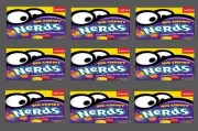 9 VENDSTAR 3000 VENDING MACHINE CANDY STICKERS LABEL Free Ship BIG CHEWY NERDS