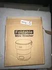 110V Portable Washing Machine Mini Foldable Washing Machine Large Capacity Pink