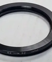 62-52mm Step-Down Lens Filter Converting Adapter Ring 62mm-52mm Metal 62-52 New