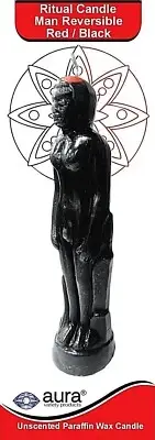 REVERSIBLE MAN IMAGE 7.25" CANDLE VELA REVERSIBLE CON IMAGEN DE HOMBRE PAGAN