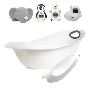丹麥 mininor 寶寶浴缸+新生兒浴架|動物溫度計(多款可選)浴盆|澡盆|洗澡用品|水溫計【麗兒采家】
