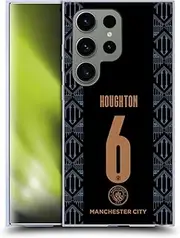 Head Case Designs Officially Licensed Manchester City Man City FC Steph Houghton 2020/21 Women's Away Kit Group 1 Soft Gel Case Compatible with Samsung Galaxy S24 Ultra 5G