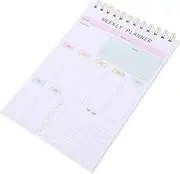 KOMBIUDA Comprehensive Weekly Planning Undated Planner Spiral Binding for Students Professionals