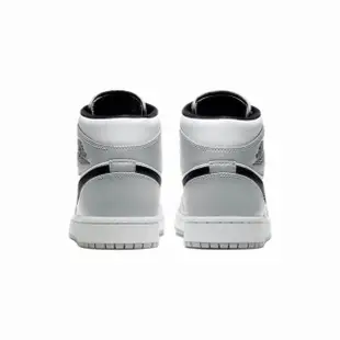 【NIKE 耐吉】Nike Air Jordan 1 Mid Smoke Grey 煙灰 中筒 灰白 復古 AJ1 籃球鞋 休閒鞋 男鞋 554724-092