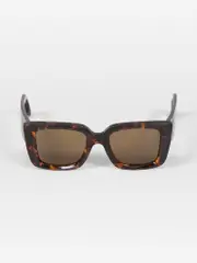 Dark Havana Tinted Rectangular Sunglasses