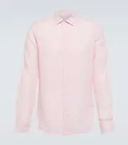 [Orlebar Brown] Orlebar Brown Giles linen shirt UK 15 pink