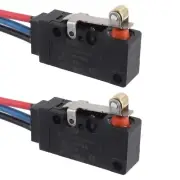 2PCS 3-Line 10A 250VAC Micro Limit Switch SPDT Waterproof Switch w/ Roller Lever