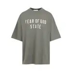 [Fear Of God Essentials] Fear Of God Essentials-Moss Green Cotton 90s Fit T-Shirt-Uomo XL STAND