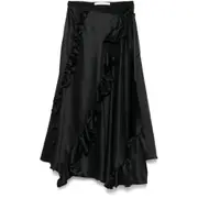 [Cecilie Bahnsen] Cecilie Bahnsen Adelina Midi Skirt 6 UK BLACK