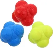 3pcs Hexagonal Reflex Balls for Speed Training and Agility Improvement Portable Reaction Training Tool for Fitness and Sports Enhance Hand Eye Coordination