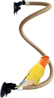 Bird Perch Stand - Balcony Bird Gym, Adjustable Suction Cup Parakeet Perch | Portable Grinding Stick Training Toys, Pet Birdcages Accessories Tool for Parrot Small and Medium Birds