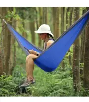NEW Kootek Portable Hammock w/Straps 210T Camping Hiking Beach Tree Hanging Blue