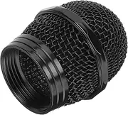 Parliky Metal Mic Ball Head Replacement KTV Mesh Head Black U1000 for Core Mics