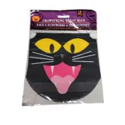 Halloween Black Cat Vampire Fangs Party Favor Treat Loot Bags Drawstring 18 Ct