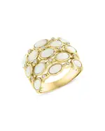 Bloomingdale's Fine Collection Opal & Diamond Multirow Statement Ring in 14K Yellow Gold