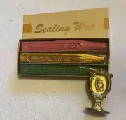 VTG Walkden's Perfumed Sealing Wax Set ENGLAND + Praying Hands Stamp ITALY *New*