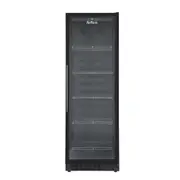 Airflo 328L Beverage Fridge Beer/Soda Drink Cooler Reversible Glass Door Black